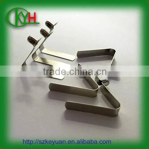 Custom Nickel Plated Steel u Shaped Small Flat Spring Clip photo-3