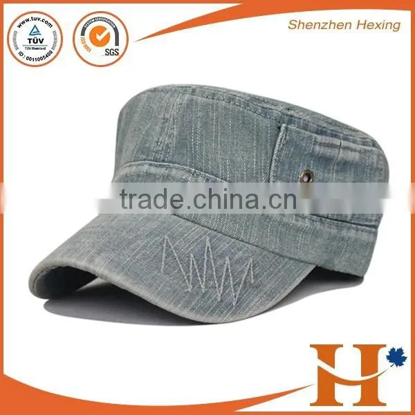 Custom Your Logo Plain Army Cap Washed Military Cap With Top Quality photo-3