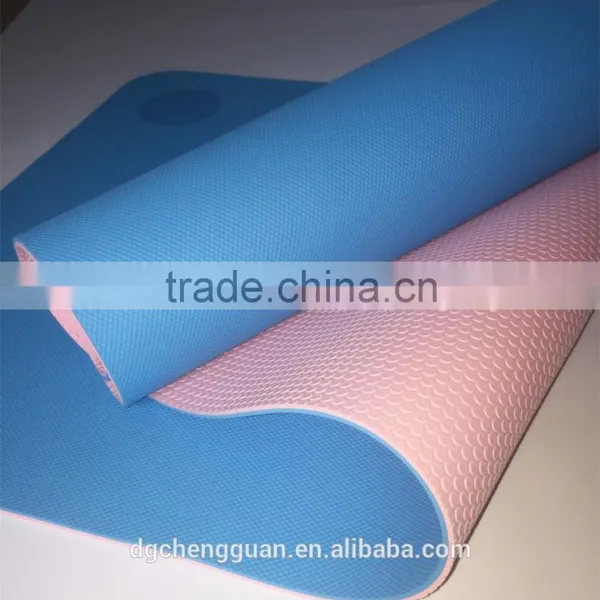 Tpe Eco Yoga Mat Double Side Color Yoga Mat Eco Yoga Mat With Logo