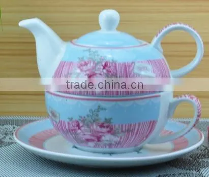 2015 Newly Item One Person New Bone China Coffee Pot and Cup photo-4