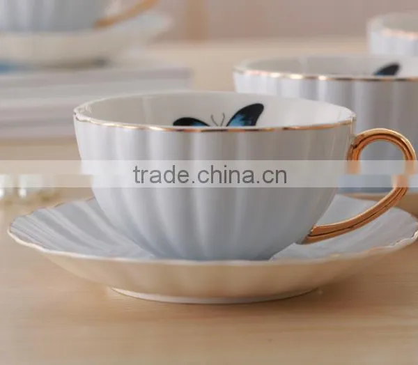 Porcelain Tea Cup and Saucer Coffee Cup Set With Saucer and Spoon