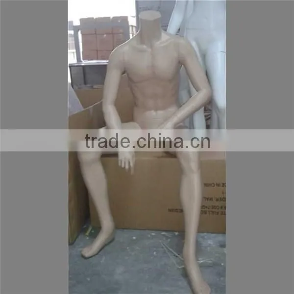 Store Fixture Male Sitting Mannequin For Sale