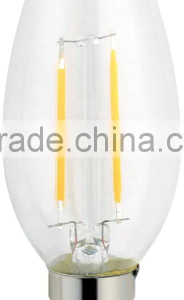 High Brightness 2w 4w 6w E27 Glass Filament Candle Bulbs With 2 Years Warranty Filament Led Bulb E27 photo-5