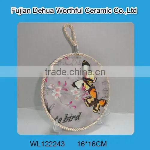Popular Ceramic Pot Holder With Butterfly Figure photo-2