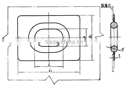 Mooring chocks of type D
