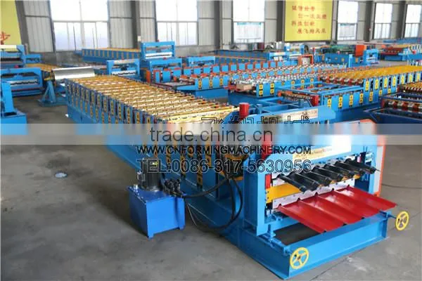 FX Double Layer Corrugated Sheet and Trapezoid Sheet Roll Forming Machine photo-2