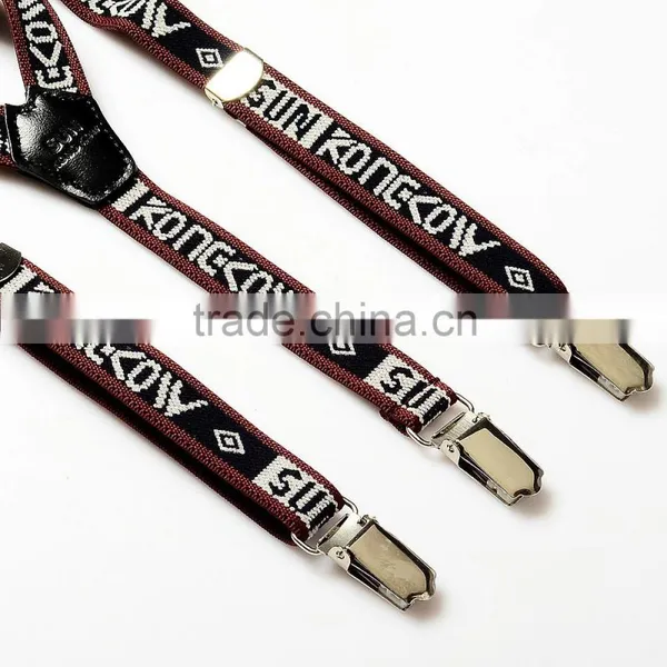 Embroidery Logo Suspenders Adjustable Braces photo-2