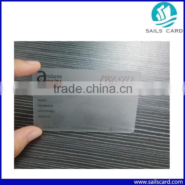 Cr80 Matt Finish Transparent Business Cards photo-3