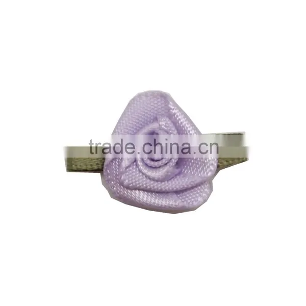 Hair Decorated Pretty Flower Shape Set Drill Satin Ribbon photo-6