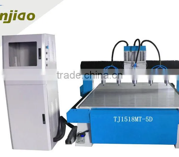 TJ12525 Multi Spindle Cnc Wood Router 2500*2500mm Wood Relief Engraving Cnc Router Chair Legs Making Machie photo-2