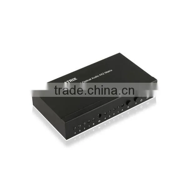 Low Price Metal Case 2 TOSLINK SPDIF+2COAXIAL to TOSLINK+L/R RCA+3.5mm Audio Switch Converter photo-3