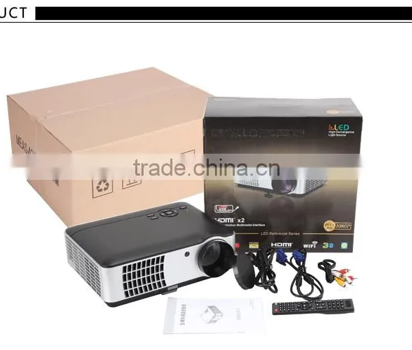 200' Large Screen Full HD Android 360 Degree Flip 2800lume High Lumen LED Projector Home Business Education Use RD806A Projector photo-4