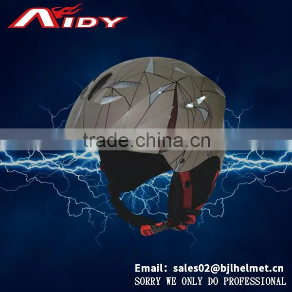Custom ABS Shell Ski Helmet With Visor