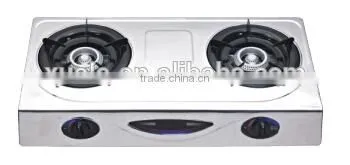 2014 Stainless Steel 2 Burner Table Top Gas Hobs (Model No:XL-T01)Zhongshan Factory OEM Service