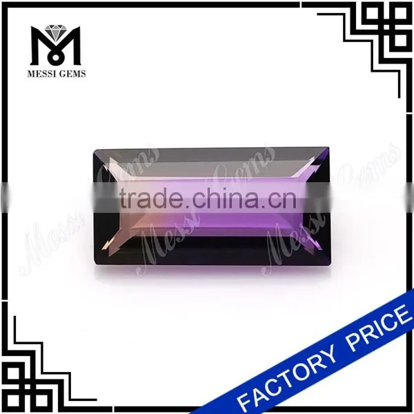 Best Selling Quartz Ametrine Baguette Cut Amethrine Gem For Jewelry photo-2