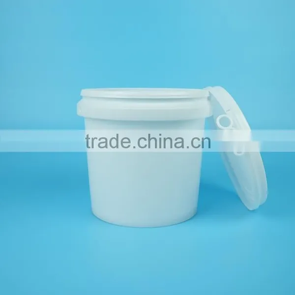 Round 2 Liters Plastic Washing Powder Barrels With Lid, 100% PP Material Plastic Security Seal Printed Paint Bucket photo-2