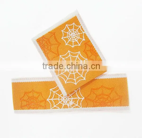 Cutting Edged Custom Woven Loop Fold Bag Tag Label