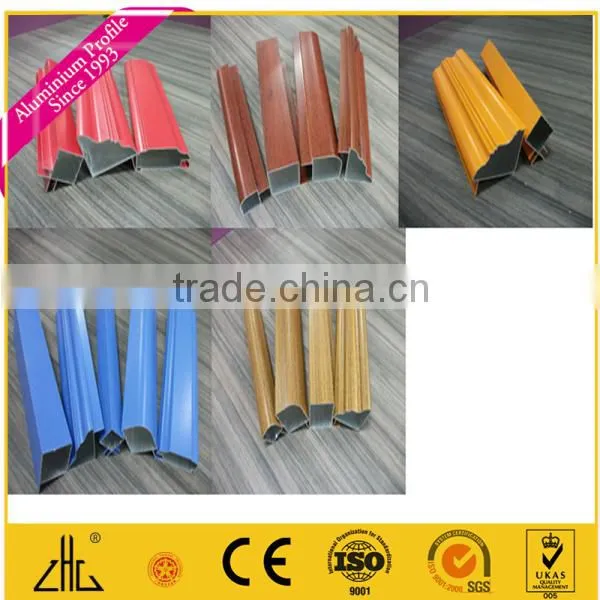 WOW!! Wood Grain Aluminum Extrusion Profile for Window and Kitchen Cabinet Series for Libya photo-6