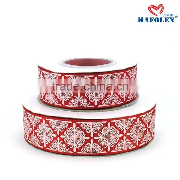 Christmas Decoration Make Flowers With Ribbon Pink Grosgrain for Wrapping photo-5