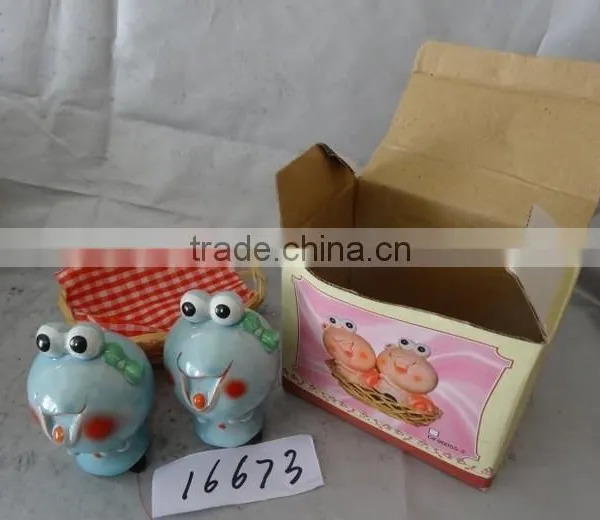 Ceramic Frog Salt and Pepper Shaker Custom Design photo-3