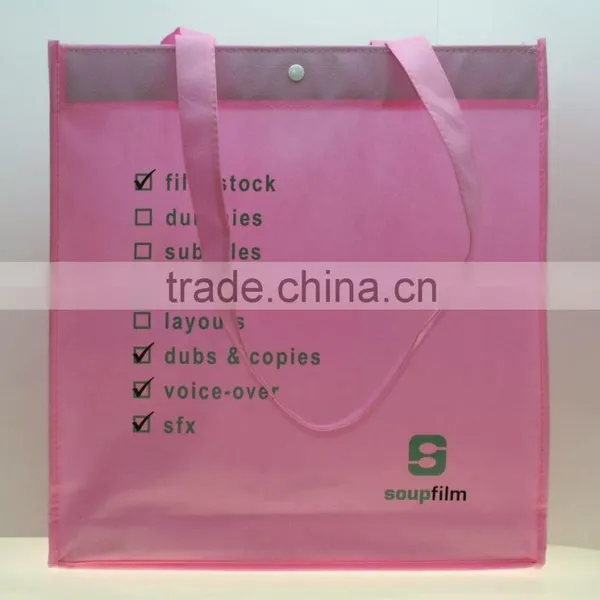 Non-Woven Two-Tone Shopper Tote Bag photo-6
