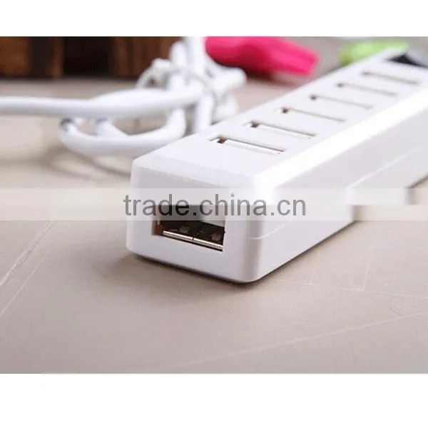7 Port USB 2.0 Hub High Speed USB Powered Hub Adapter For Desktop PC Laptop Mac Book photo-4
