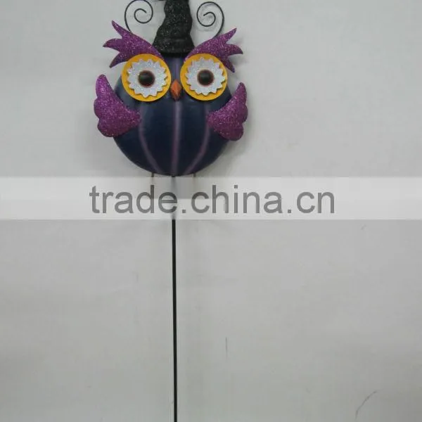 Halloween Decorative Metal Owl Garden Stake