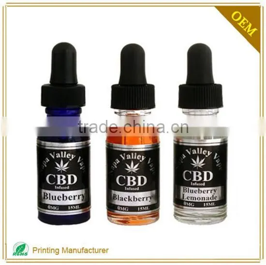 Hot Sale Waterproof Adhesive Labels For E-liquid Bottle photo-5