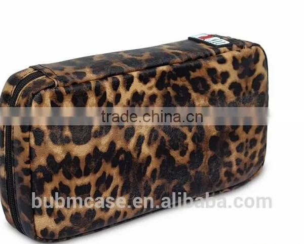 Fashion 64 Capacity African Leopard Grain PU Leather Cover CD DVD Bag CD DVD Storage Bag Car Disc Case photo-2