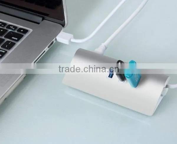 Good Quality Usb Por Hub, Promotional Usb 3.0 Hub With Rj45 Gigabit Ethernet LAN Port photo-6