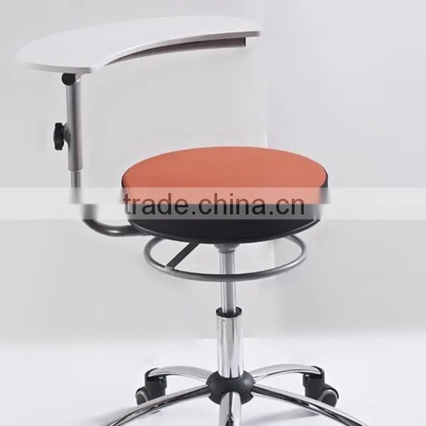 New Black&Red Fabric Swiveling Drawing Chair With Mini Writing Table photo-2