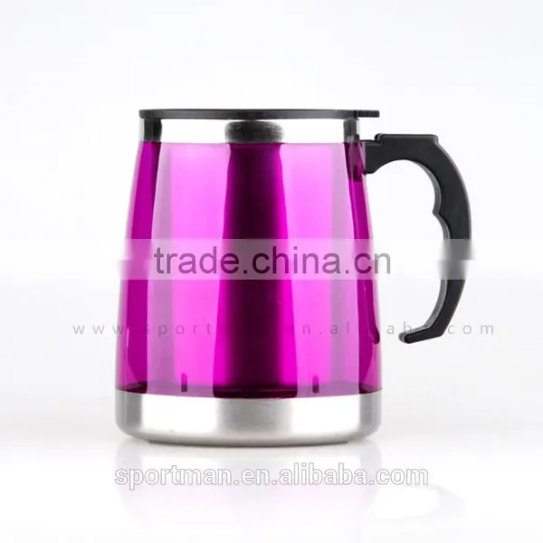 16oz Eco-friendly feature and metal material stainless steel travel mug with slider lid best double wall with custom logo mug
