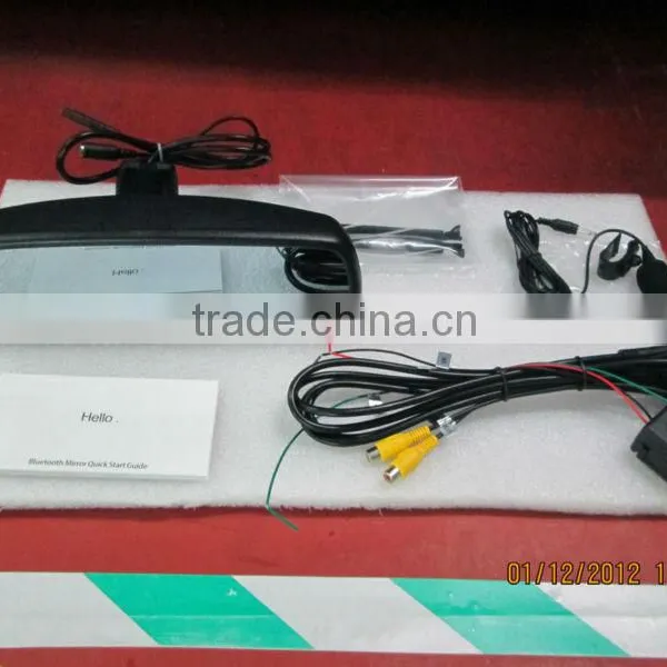 4.3 Inch Rearview Mirror Bluetooth Car Kit Auto-diming and Reverse Camera Display photo-5