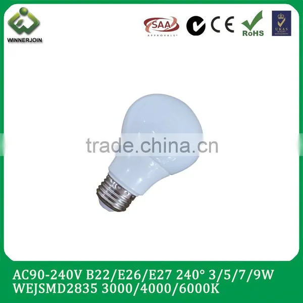 Led Light UL A19 800lm Ra>80 240 Degree 120V 3 Years Warranty Dimmable Led Bulb A19 9.8W