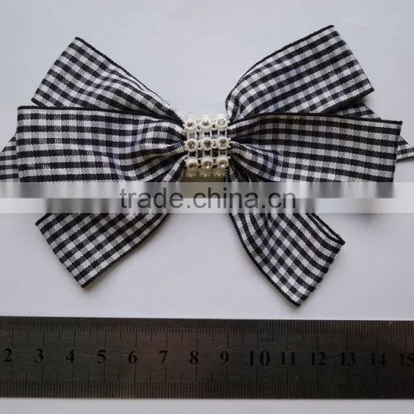 5 Inch Women Double Ribbon Bow Gilrs Hair Clip Satin Ribbon Bow Girl's Hairpins Headwear Accessories photo-2