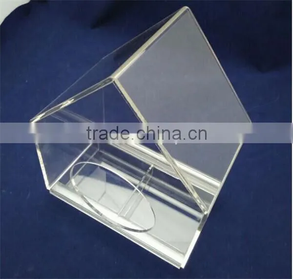 Clear Acrylic Window Bird House With Feeder Tray photo-3