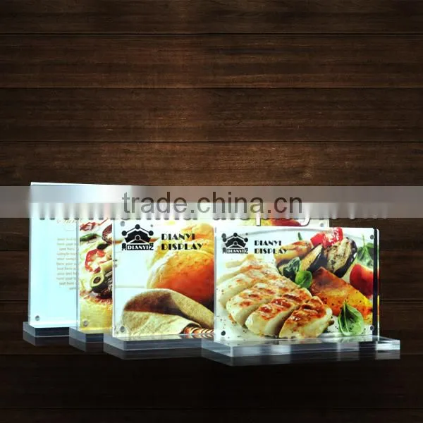 Clear Acrylic Ticket Holder Double Side Landscape With Custom Sizes photo-2