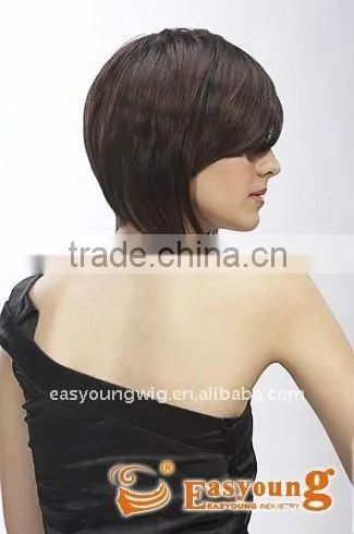 Fashion Long Bang Synthetic Short Hair Style Wig, Pull Through Wigs photo-2
