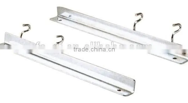 Home Use Creative Style Chrome hook Slatwall Shelf Bracket for Wooden Board G2