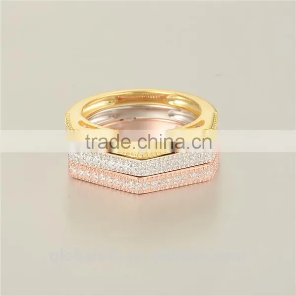 New Design Latest Gold Designs Cheap Lucky Stone Finger Ring photo-2