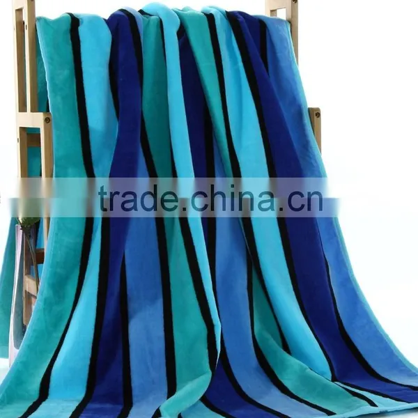 Blue Cotton Terry Towel photo-2