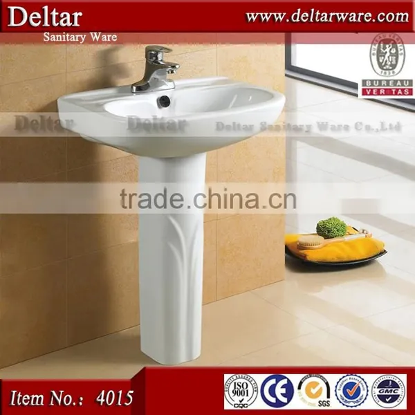 Chaozhou Porcelain Basin With Floor, Wash Basin With Stand for Sale, Basin Pedestal in Top Quality photo-3