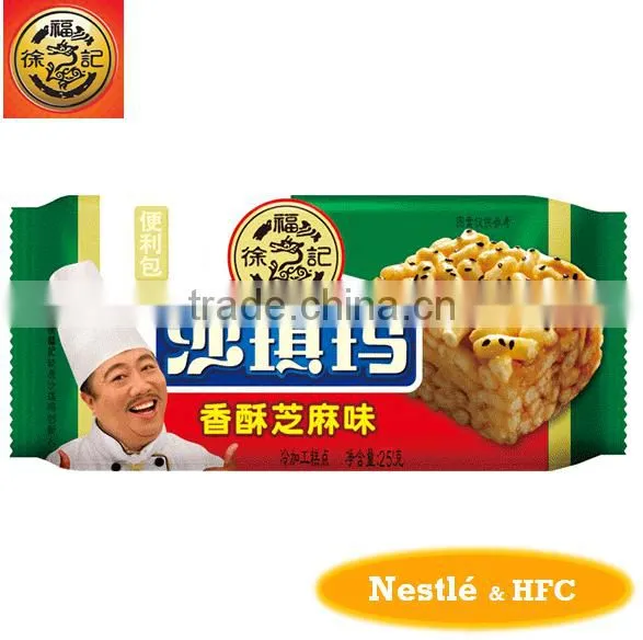 HFC 1307 25g Mini Bag Sachima/egg Crisp Cake/caramel Treats With Sesame Flavour