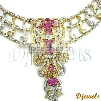 Bridal Necklace Sets, Gold Necklace Sets, Diamond Jewellery photo-2