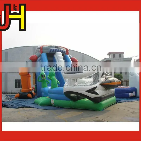 Hot Sale Popular Inflatable UFO Alien Invasion Large Inflatable Bouncy Slide photo-3