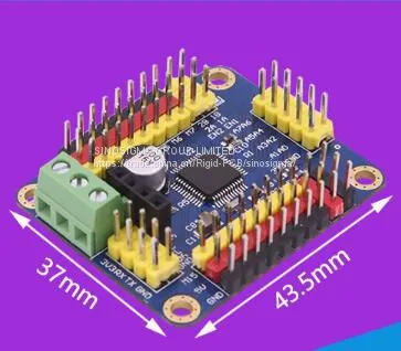 16-way Steering Gear Control Panel DC Stepper Motor Serial Port Bluetooth Wireless IIC Host Computer Module Wireless