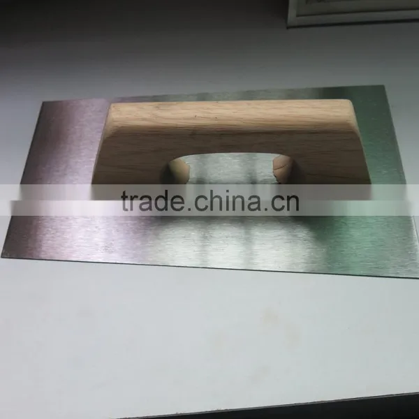 Trapezoid Manganese Steel Plastering Trowel With Wood Handle photo-2
