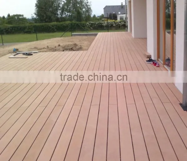 Wood Plastic Composite Recycled WPC Decking Board photo-5
