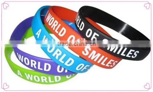 Wholesales Custom Embossed/imprinted Logo Silicon Wristband / Silicone Bracelet / Rubber Bracelet photo-3