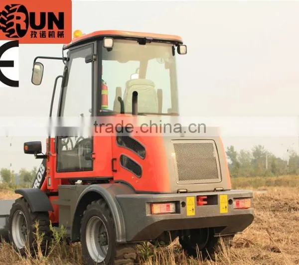 Everun ER08 Hydraulic Driving Small Wheel Loader 800KG Loading Capacity With Standard Bucket photo-3
